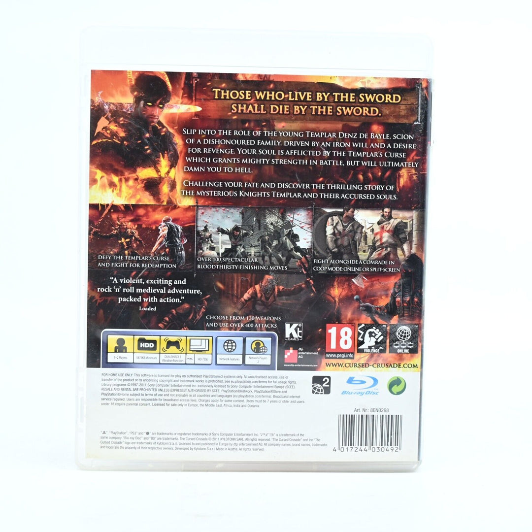 The Cursed Crusade - Sony Playstation 3 / PS3 Game + Manual - MINT DISC!