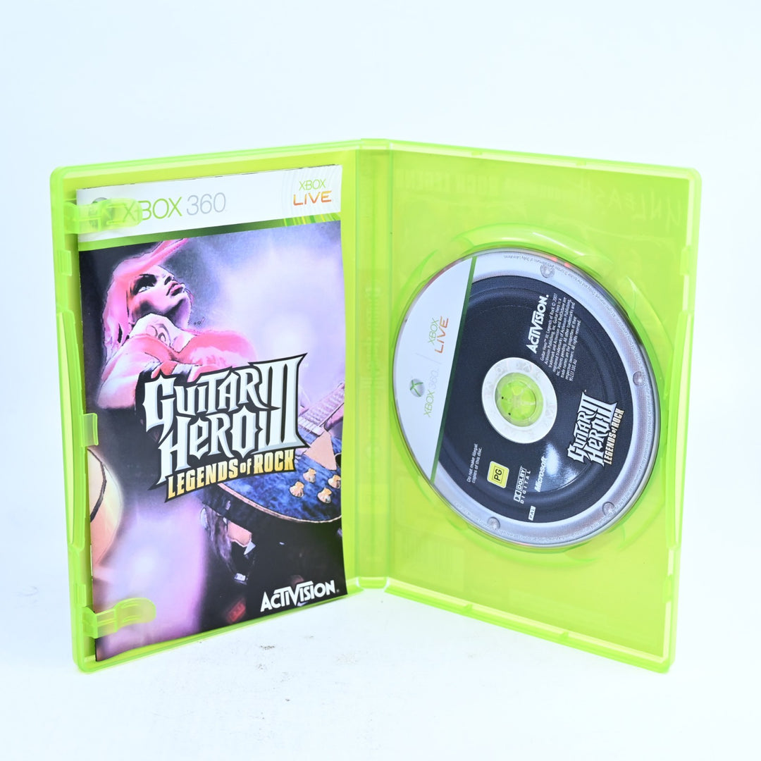 Guitar Hero III: Legends of Rock - Xbox 360 Game - PAL - NEAR MINT DISC!