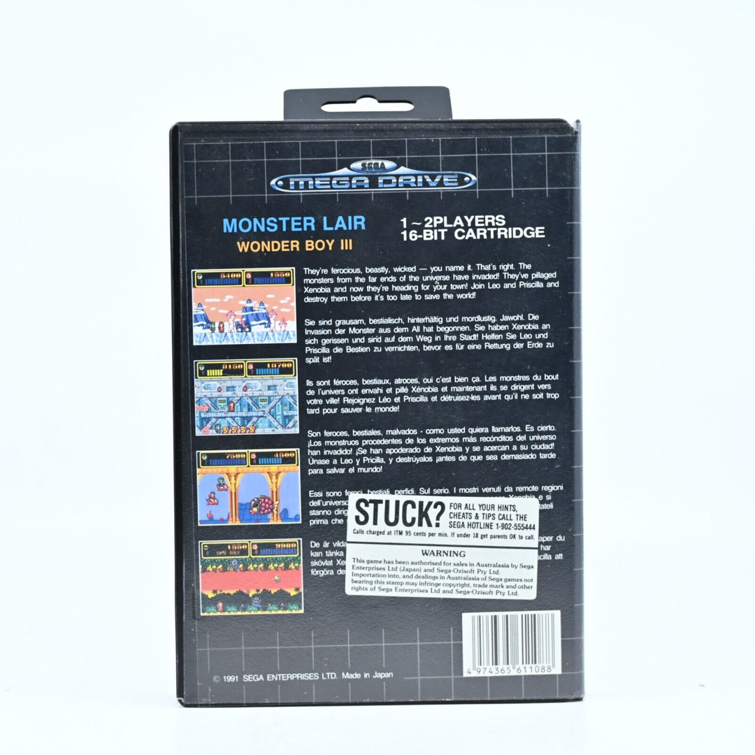 Wonder Boy III 3 - Sega Mega Drive Game - PAL - FREE POST!