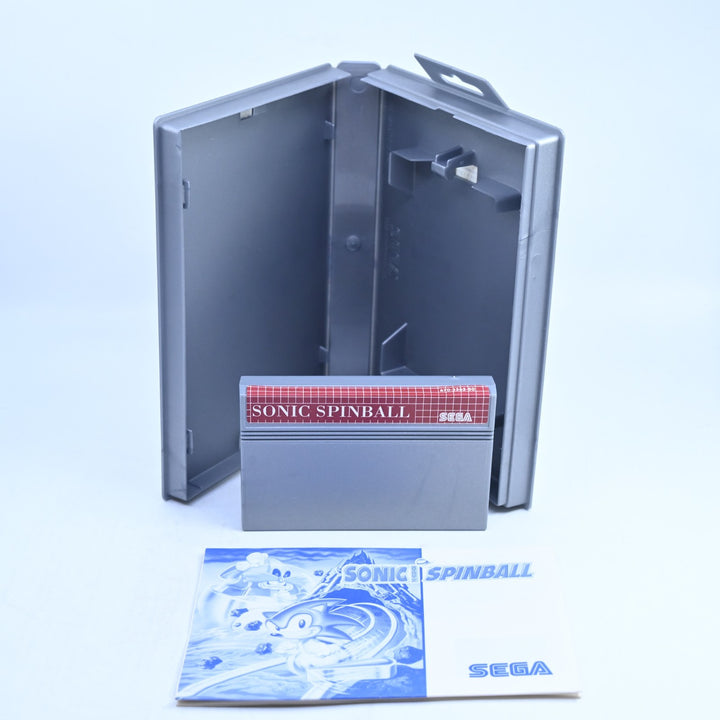 Sonic Spinball - Silver OziSoft - Sega Master System Game + Manual - PAL