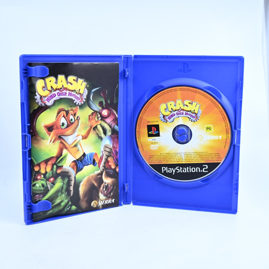 Crash Mind Over Mutant - Sony Playstation 2 / PS2 Game + Manual - PAL