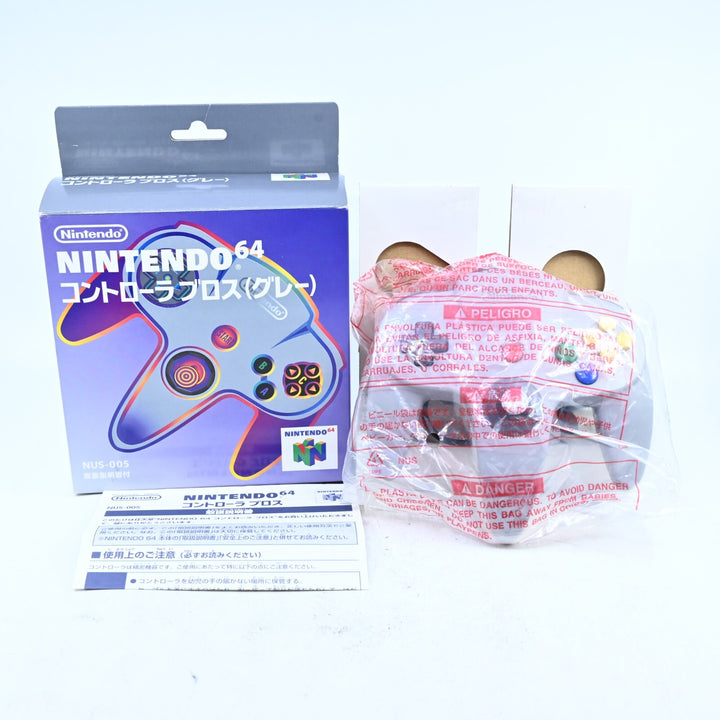 N64 Grey Boxed Controller Japanese - N64 / Nintendo 64 Accessory