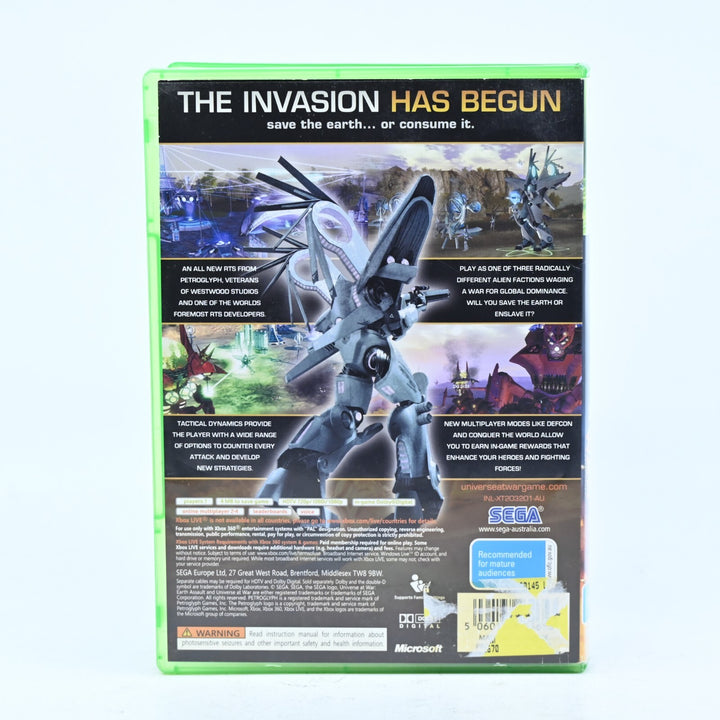 Universe at War: Earth Assault - Xbox 360 Game + Manual - PAL - MINT DISC!