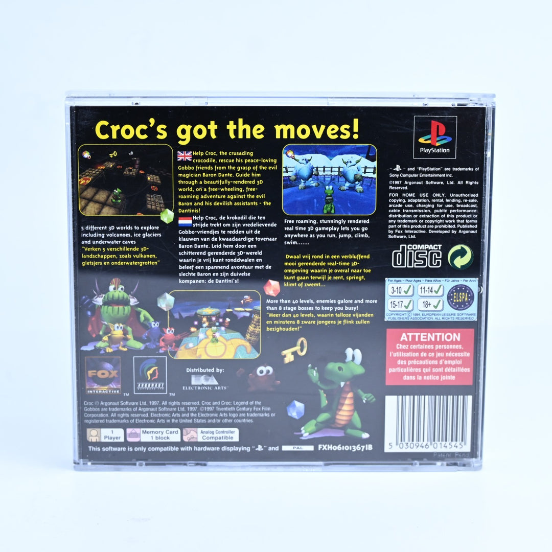 Croc: Legend of the Gobbos - Sony Playstation 1 / PS1 Game + Manual - PAL