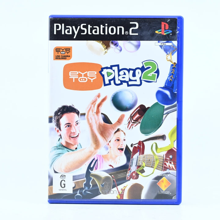 EyeToy: Play 2 - Sony Playstation 2 / PS2 Game + Manual - PAL - MINT DISC!