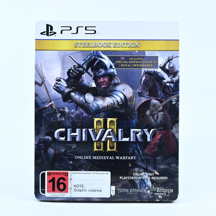 Chivalry II Steelbook Edition - Sony Playstation 5 / PS5 Game - MINT DISC!