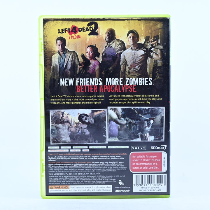 Left 4 Dead 2 - Xbox 360 Game + Manual - PAL - MINT DISC!