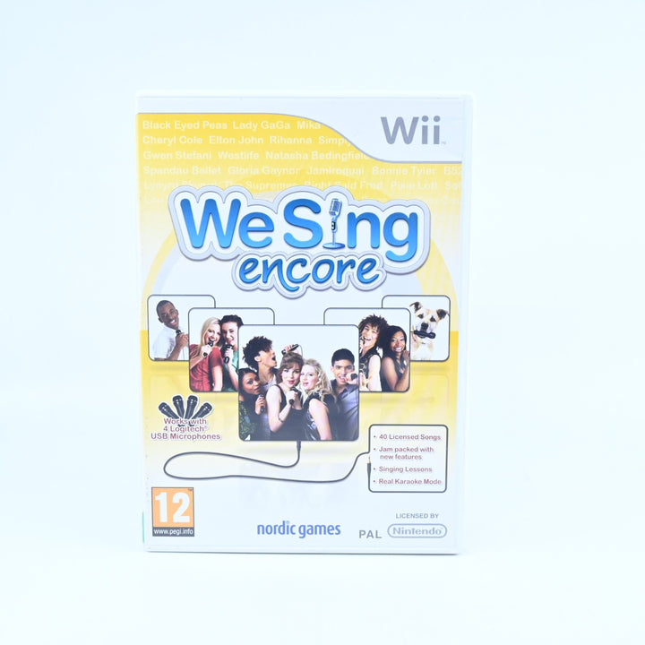 We Sing: Encore - Nintendo Wii Game - PAL - MINT DISC!