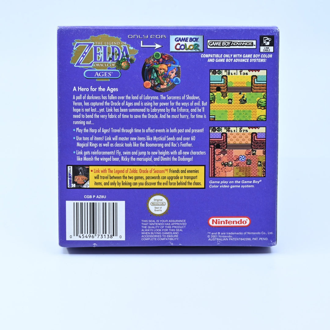 The Legend of Zelda: Oracle of Ages - Nintendo Gameboy Color Boxed Game