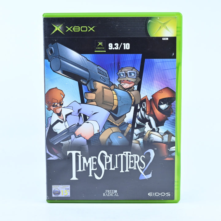 Timesplitters 2 - Original Xbox Game + Manual - PAL - MINT DISC!