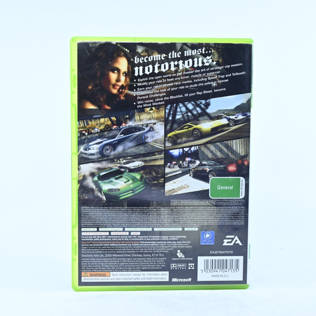 Need for Speed: Most Wanted - Xbox 360 Game + Manual - PAL - MINT DISC!