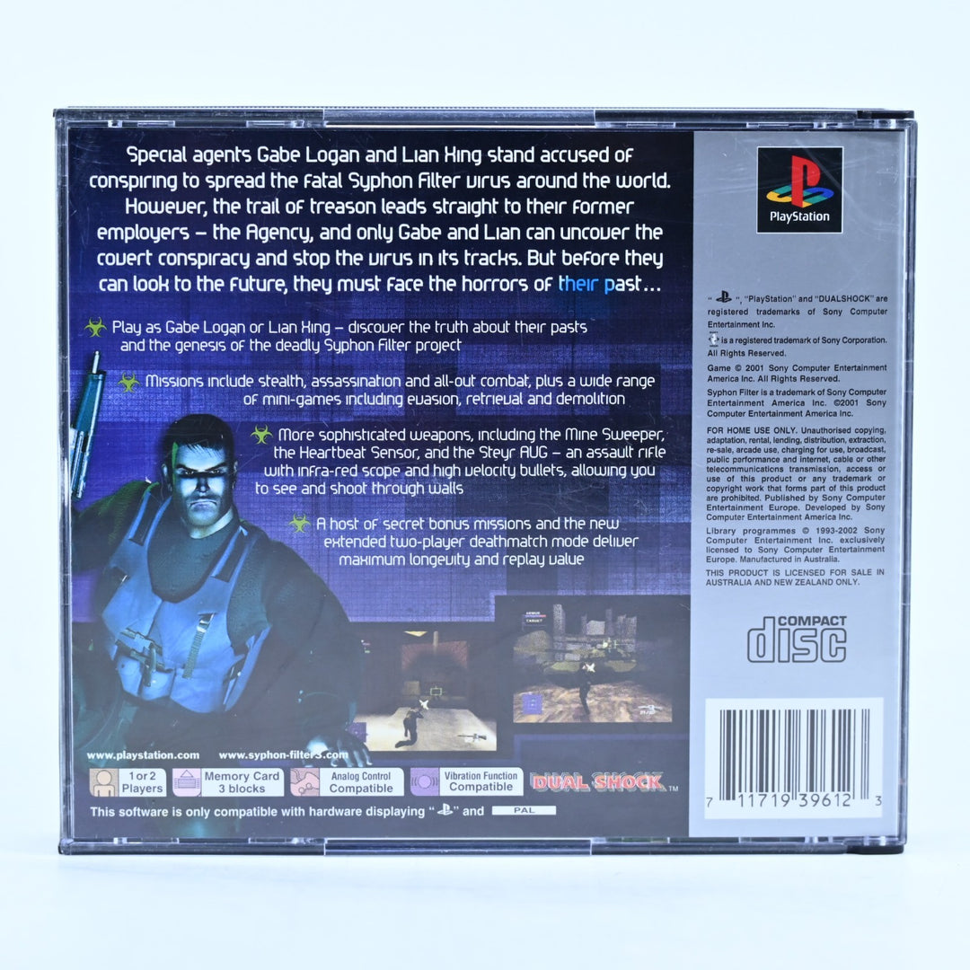Syphon Filter 3 - Sony Playstation 1 / PS1 Game + Manual - PAL - MINT DISC!