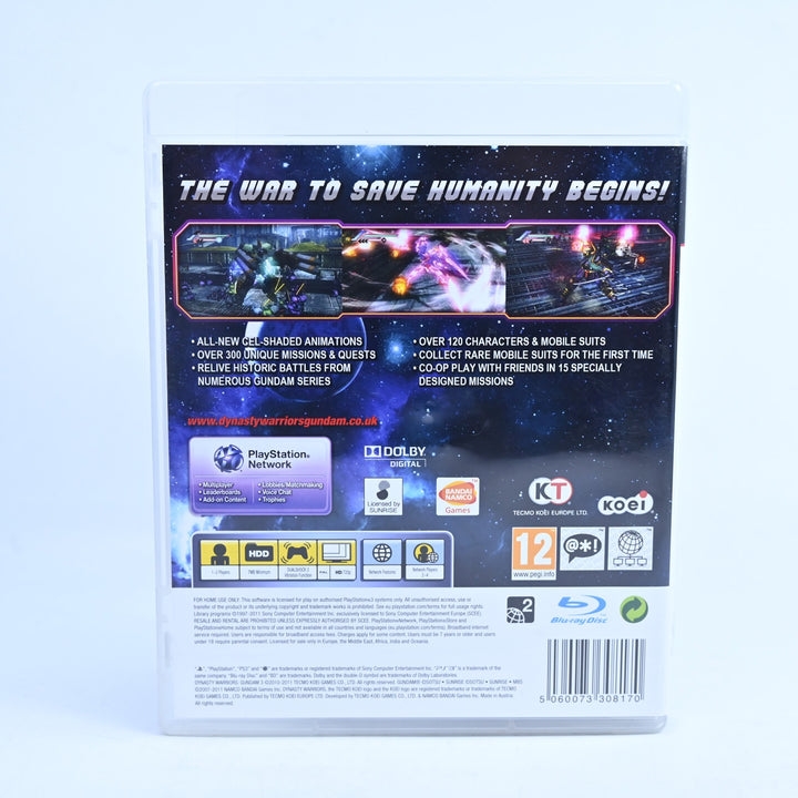 Dynasty Warriors Gundam 3 - Sony Playstation 3 / PS3 Game + Manual - MINT DISC!
