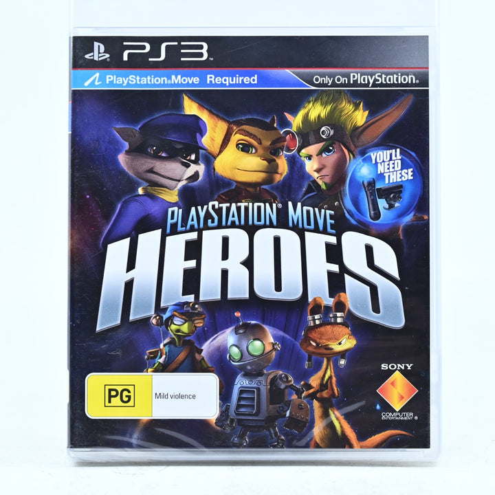 SEALED! PlayStation Move: Heroes - Sony Playstation 3 / PS3 Game + Manual