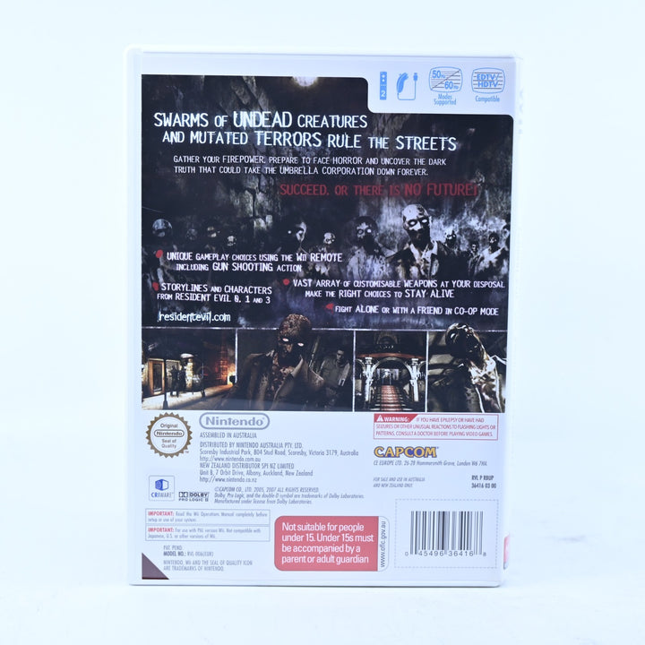 Resident Evil: The Umbrella Chronicles - Nintendo Wii Game + Manual - PAL