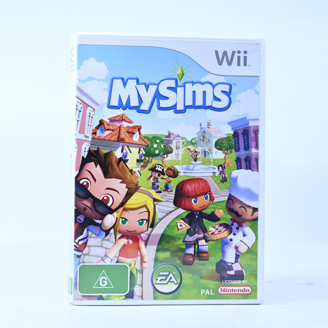 MySims - Nintendo Wii Game + Manual - PAL - MINT DISC!