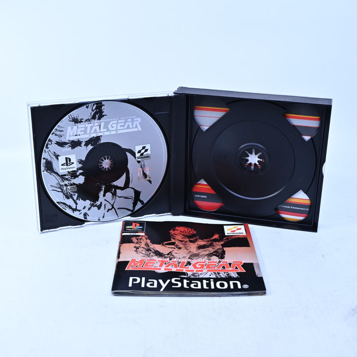 Metal Gear Solid - Sony Playstation 1 / PS1 Game + Manual - PAL - MINT DISC!