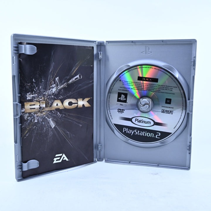 Black - Sony Playstation 2 / PS2 Game + Manual - PAL