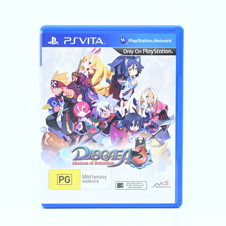 Disgaea 3: Absence of Detention - Sony PS Vita Game - FREE POST!