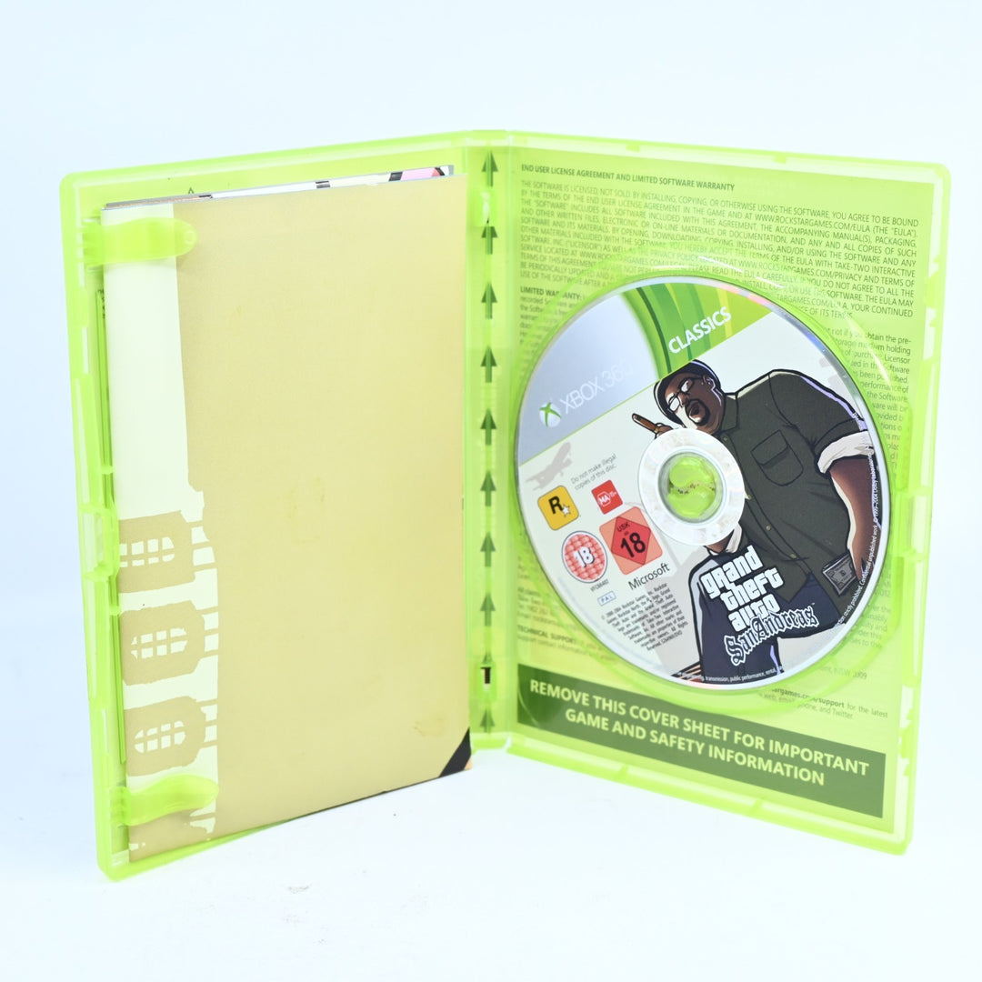 Grand Theft Auto: San Andreas - Xbox 360 Game - No Manual + Map - PAL