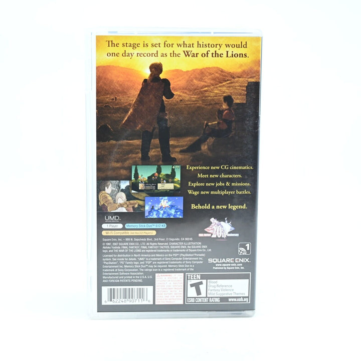 Final Fantasy Tactics: The War of the Lions - Sony PSP Game - FREE POST! MINT!