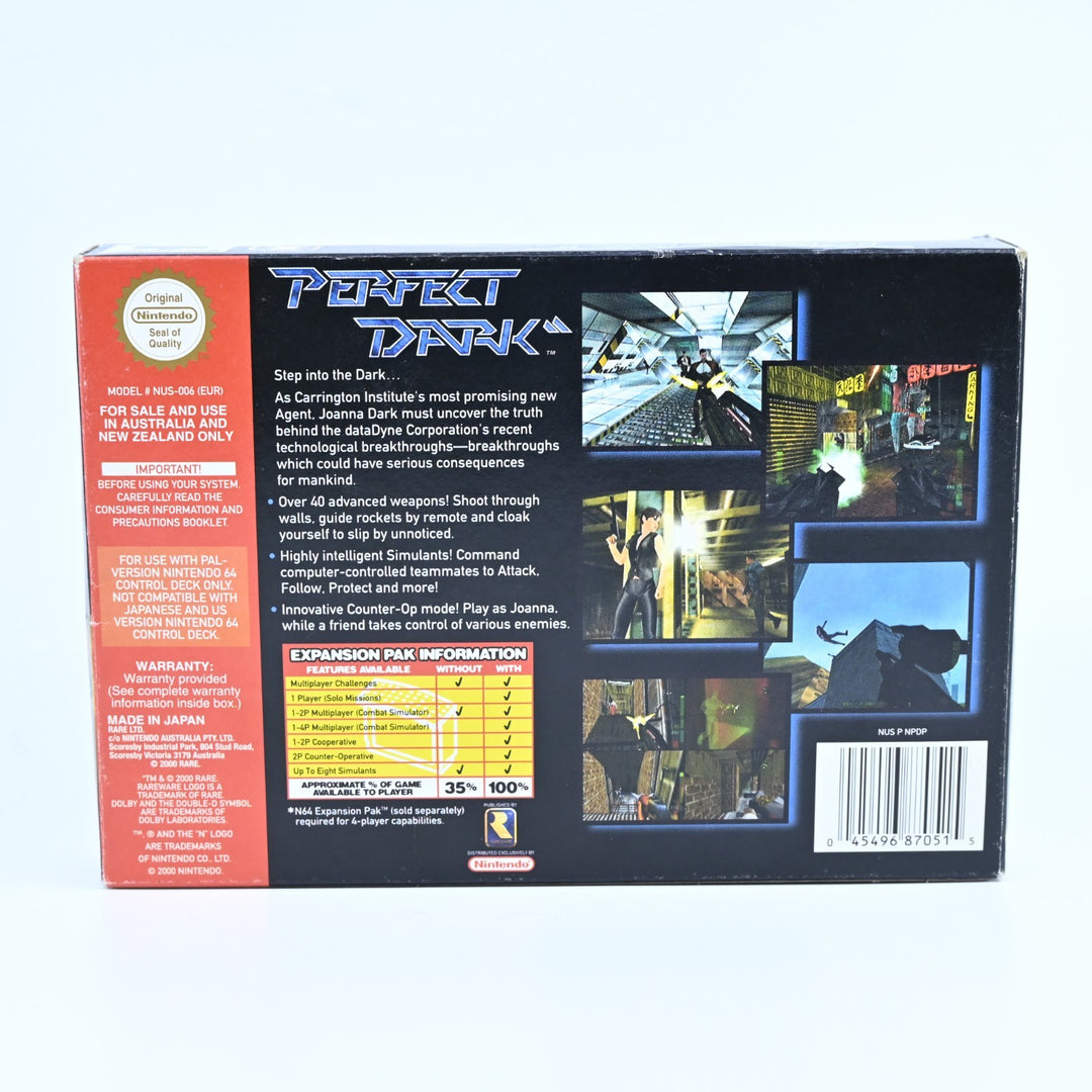 Perfect Dark - N64 / Nintendo 64 Boxed Game - PAL - FREE POST!