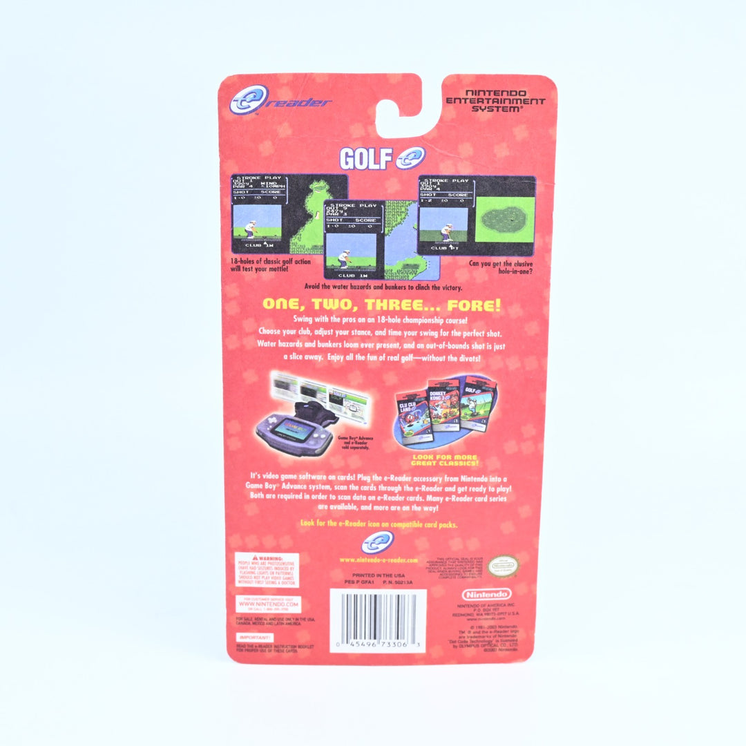 SEALED! Golf - E-Reader Sealed Pack - GBA Accessory - PAL - FREE POST!
