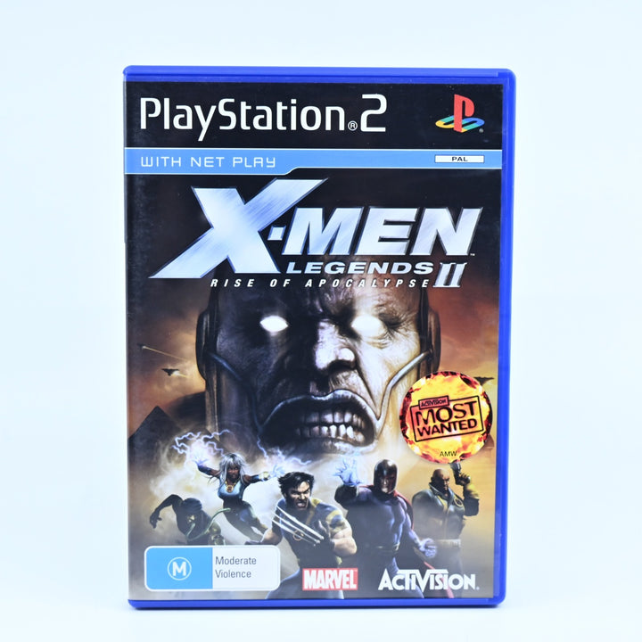 X-Men Legends II 2: Rise of Apocalypse - Sony Playstation 2 / PS2 Game + Manual
