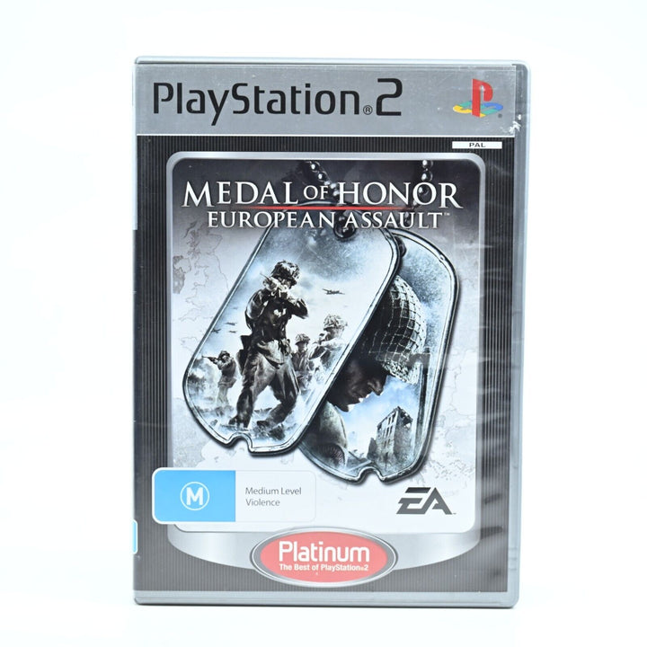 Medal of Honor: European Assault - Sony Playstation 2 / PS2 Game + Manual