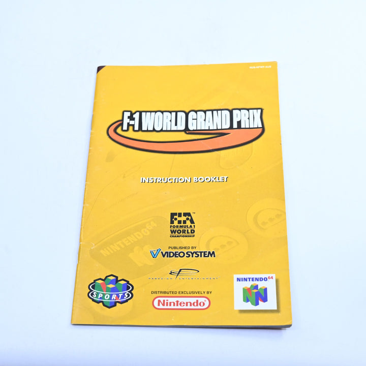 F-1 World Grand Prix - N64 / Nintendo 64 Boxed Game - PAL - FREE POST!