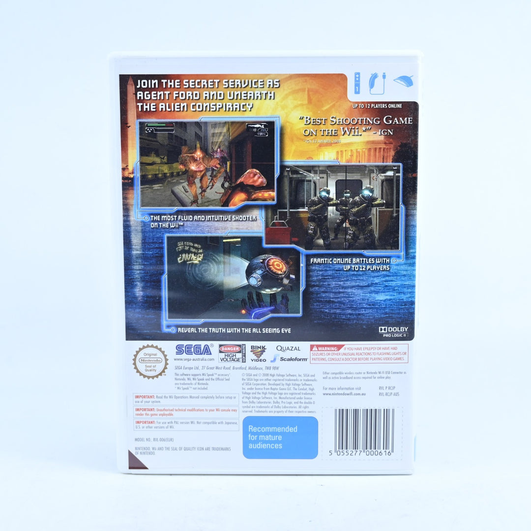 The Conduit - Nintendo Wii Game - No Manual - MINT DISC!