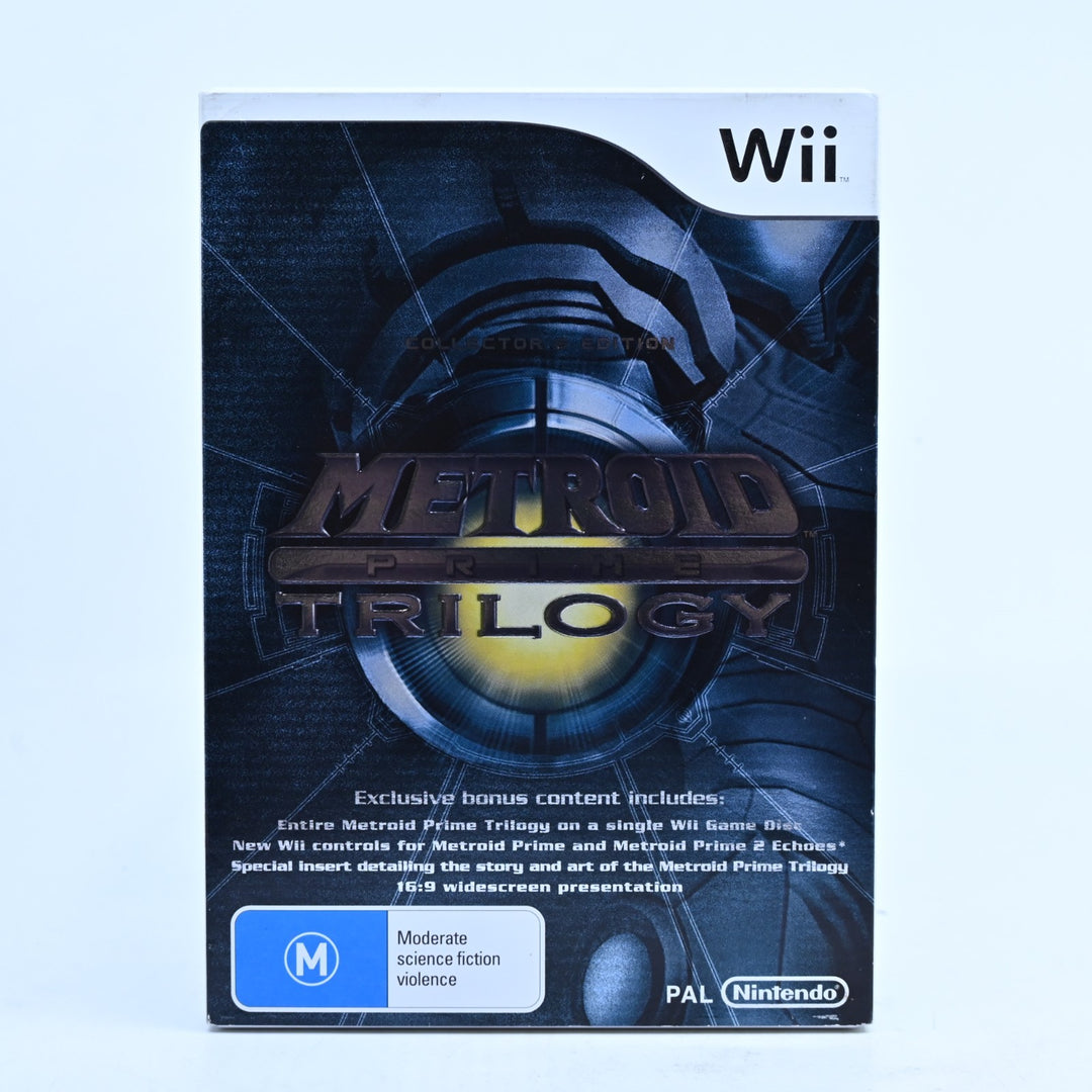 Metroid Prime Trilogy - Nintendo Wii Game + Manual - PAL - MINT DISC!