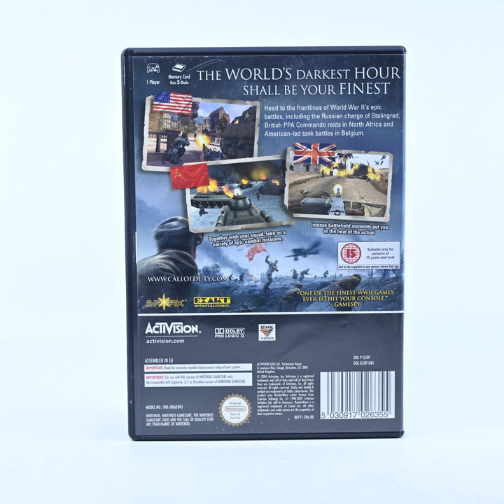 Call of Duty: Finest Hour - Nintendo Gamecube Game + Manual - PAL - FREE POST!
