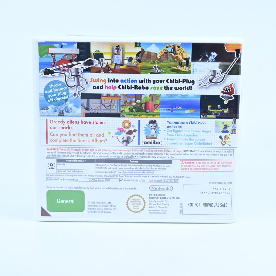 Chibi-Robo! Zip Lash Amiibo Bundle - Nintendo 3DS Game - PAL + Manual