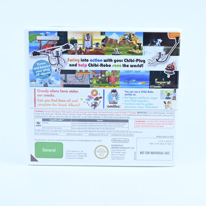 Chibi-Robo! Zip Lash Amiibo Bundle - Nintendo 3DS Game - PAL + Manual