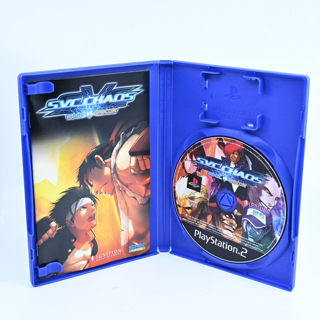 SNK vs Capcom : SVC Chaos - Sony Playstation 2 / PS2 Game + Manual - PAL
