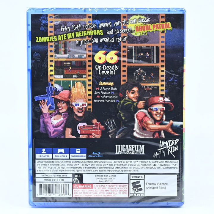SEALED! Zombies Ate My Neighbors & Ghoul Patrol - Sony Playstation 4 / PS4 Game