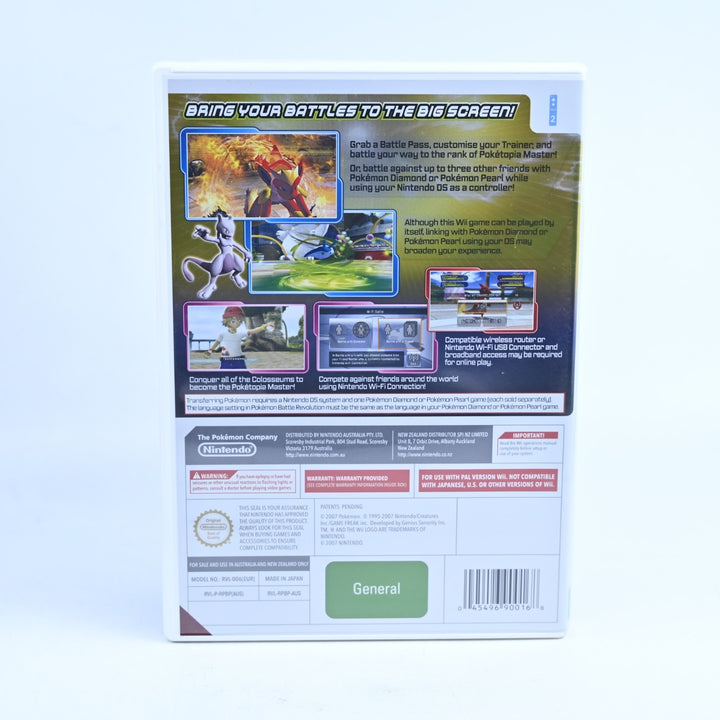 LIKE NEW! Pokemon Battle Revolution - Nintendo Wii Game + Manual - MINT DISC!