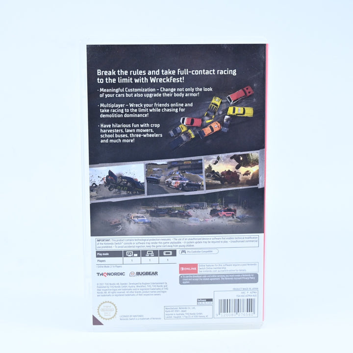 Wreckfest - Nintendo Switch Game - FREE POST!