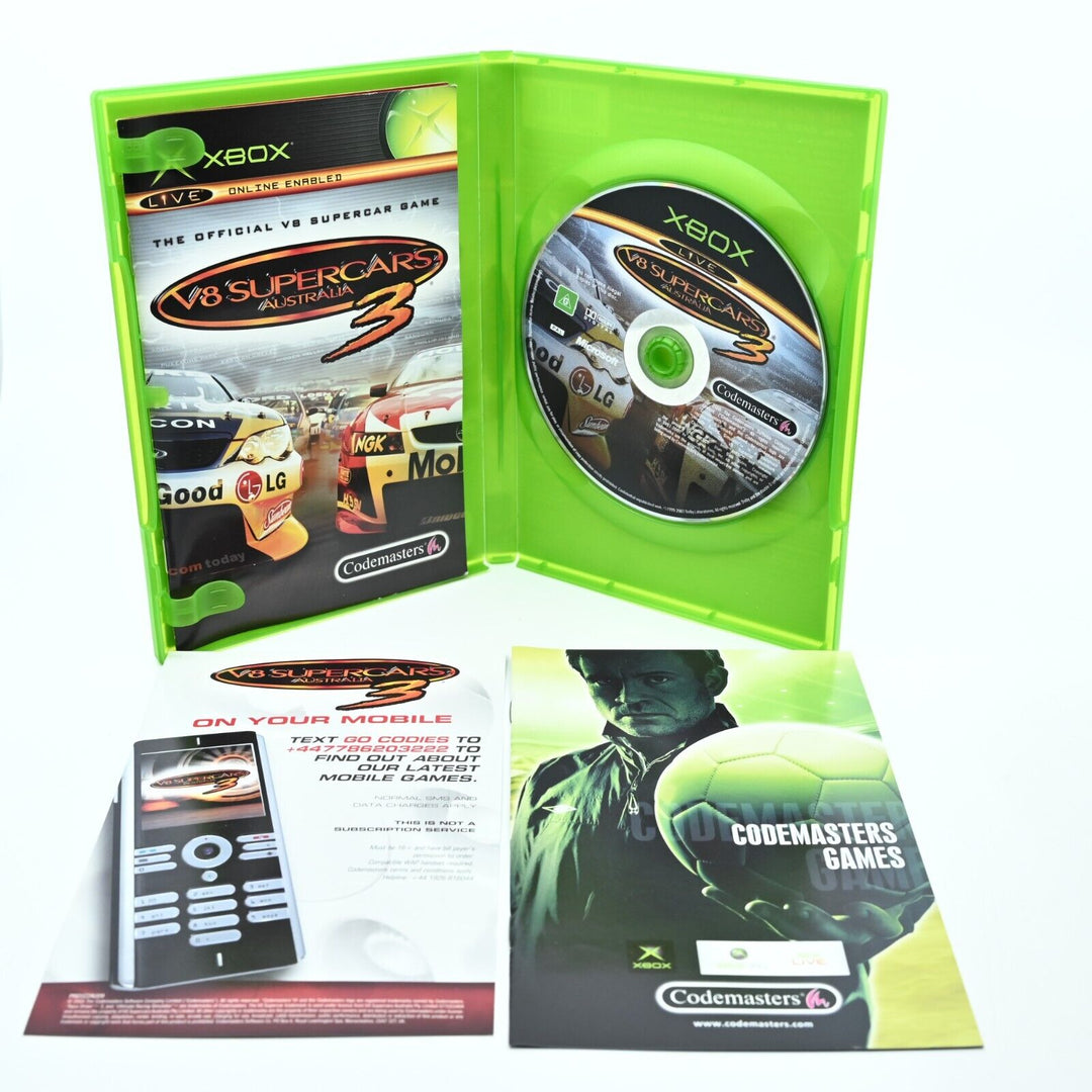 V8 Supercars Australia 3 - Original Xbox Game - PAL - FREE POST!