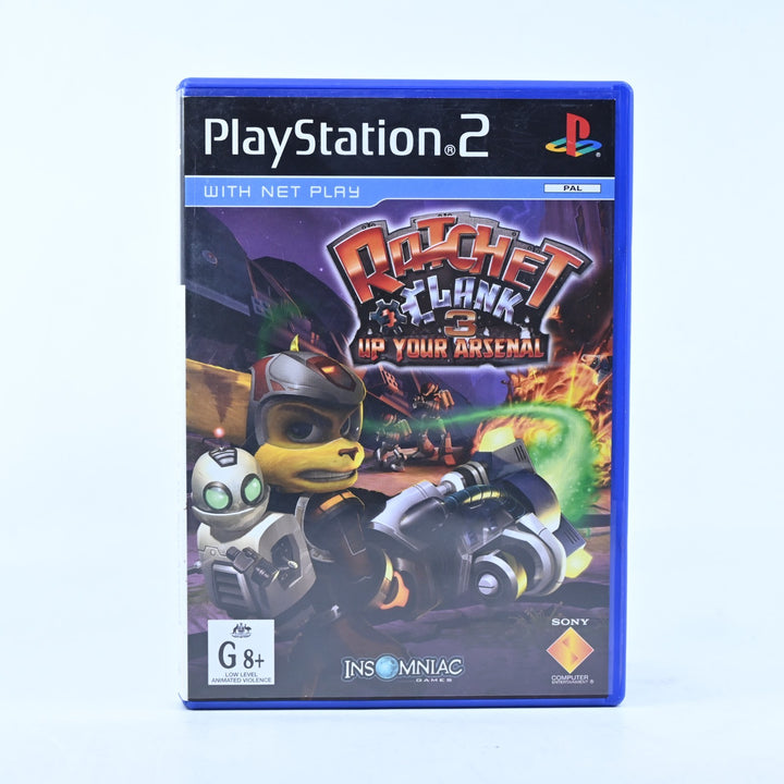Ratchet & Clank 3: Up Your Arsenal - Sony Playstation 2 / PS2 Game + Manual