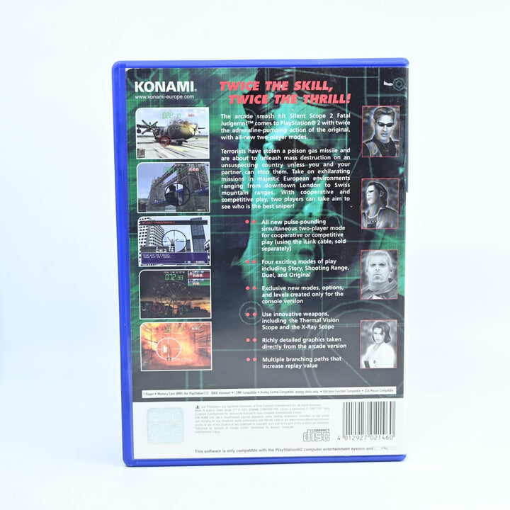 Silent Scope 2: Fatal Judgement - Sony Playstation 2 / PS2 Game + Manual - PAL