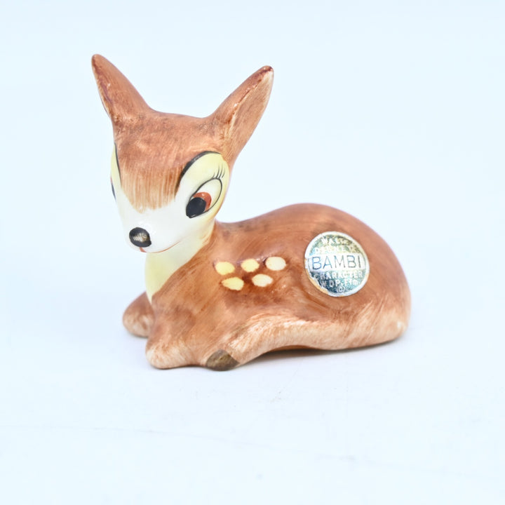 Disney Goebel Bambi German Made Ceramic 1950's Figure - Vintage Statue