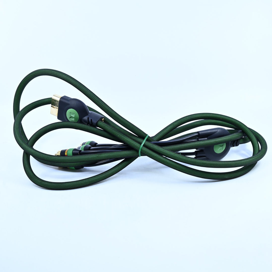 Original Monster - Gold Tip Braided Component Cable - Original Xbox Accessory