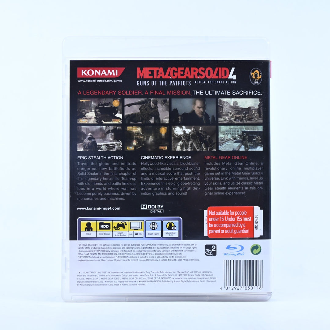 Metal Gear Solid 4: Guns of The Patriots - Sony Playstation 3 / PS3 Game