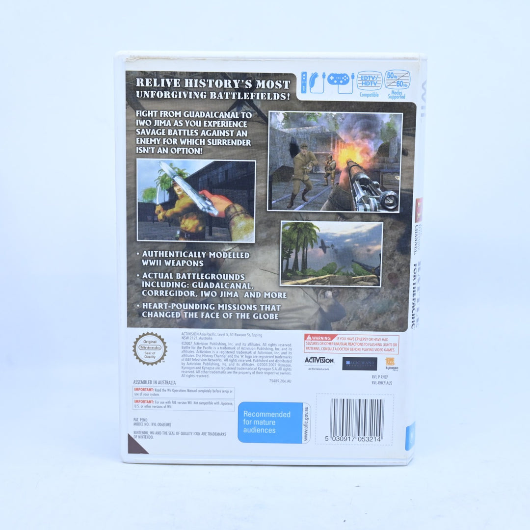 Battle For The Pacific - Nintendo Wii Game + Manual - PAL - MINT DISC!
