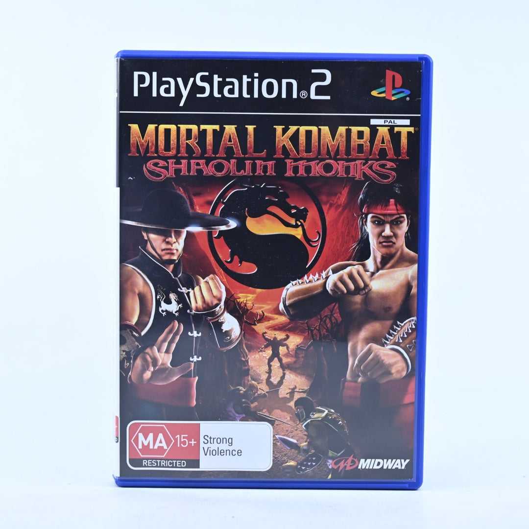 Mortal Kombat Shaolin Monks - Sony Playstation 2 / PS2 Game + Manual - PAL