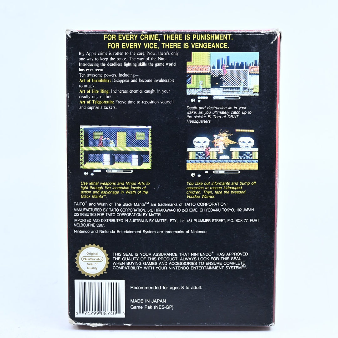 Wrath of the Black Manta - Nintendo Entertainment System / NES Boxed Game - PAL