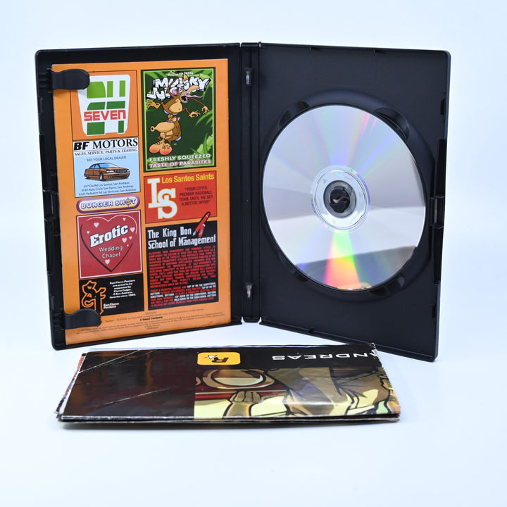Grand Theft Auto San Andreas - Sony Playstation 2 / PS2 Game + Manual + Map
