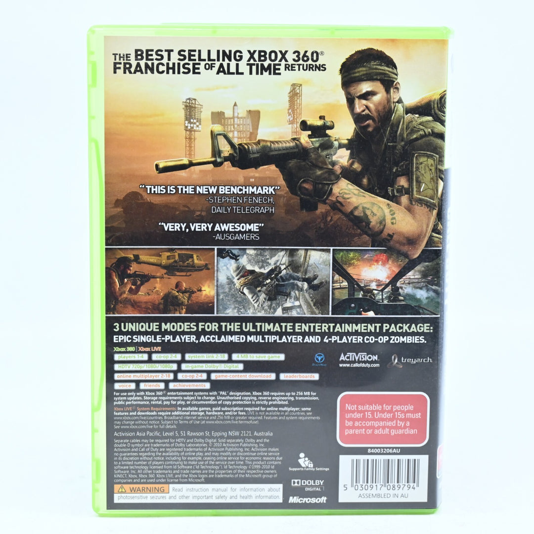 Call of Duty: Black Ops - Xbox 360 Game + Manual - PAL